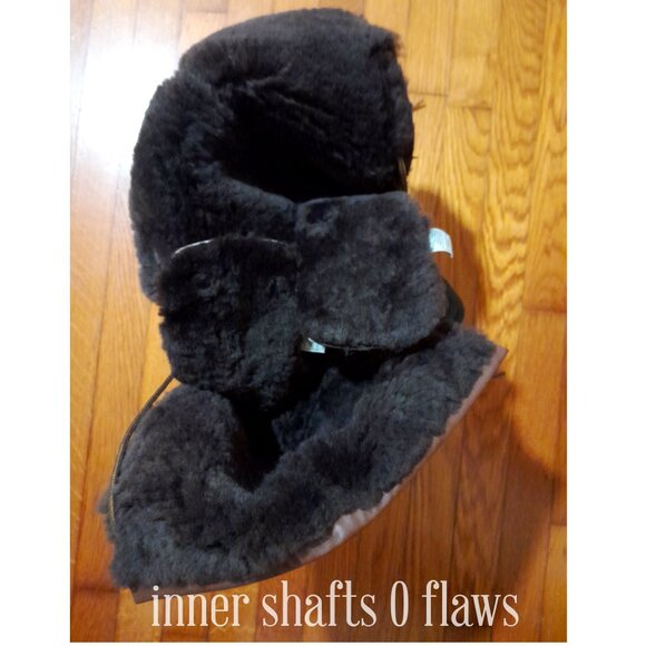 SOLD🟠🟠🟠🟠🟠🟠UGG Tall Adirondack Women's Boots Dark Brown Black Size 8 - Picture 11 of 16